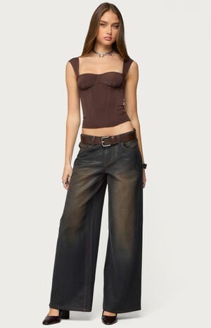 Marcella Wide Strap Mesh Corset image number 4