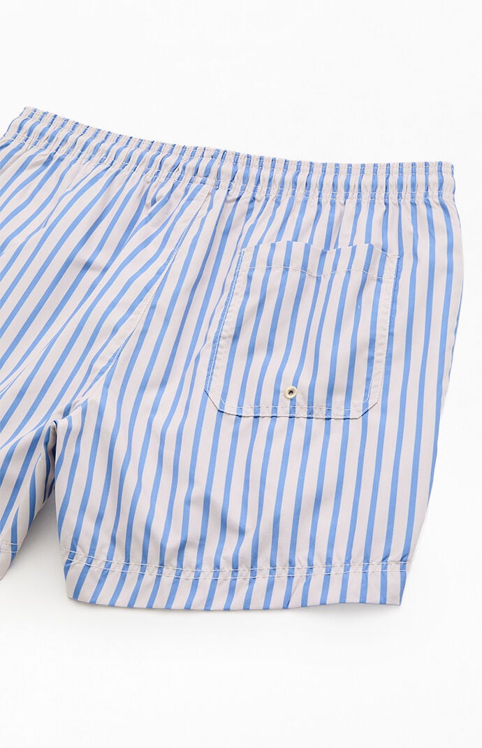 Pacsun Dolphin Striped 4.5" Swim Trunks