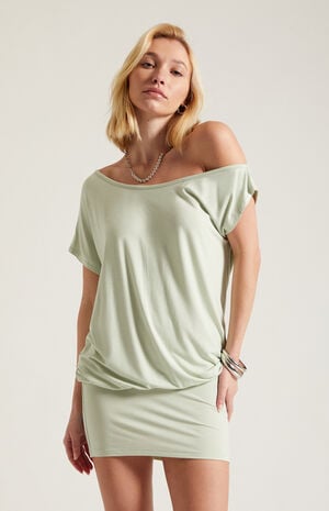 Lexi Short Sleeve Off-The-Shoulder Mini Dress image number 2