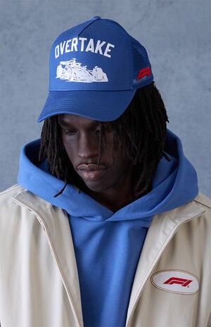 x Pacsun Overtake Blue Snapback Hat image number 1