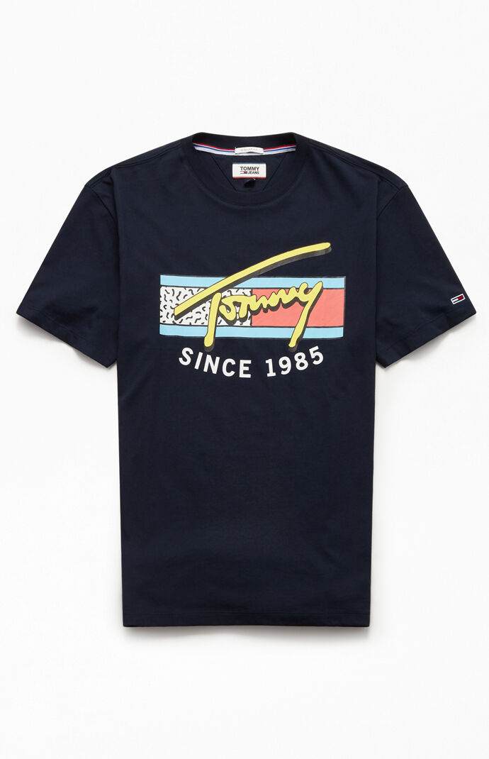 tommy jeans t shirt neon