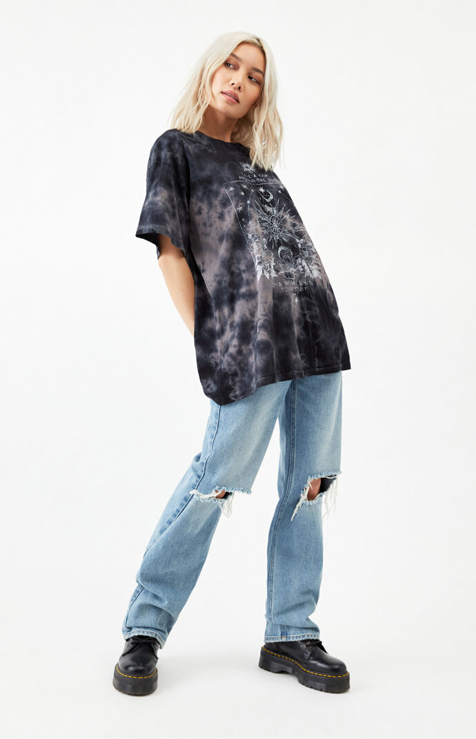 Tie-Dyed Sun & Spirit Oversized T-Shirt