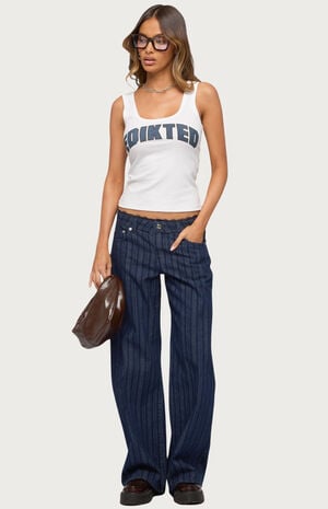 Girly Ribbed Tank Top image number 5