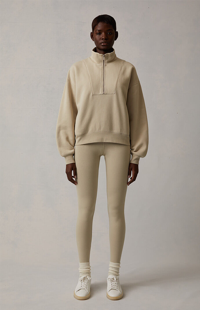 Wheat Half-Zip Sweatshirt | PacSun