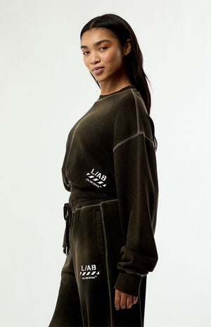 Cropped Crew Neck Sweatshirt image number 2