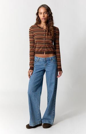 Kaia Ultimate Low Rise Baggy Jeans Light Blue Wash image number 6