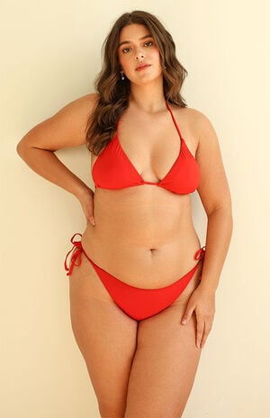 Palm Tie Back Triangle Bikini Top image number 4