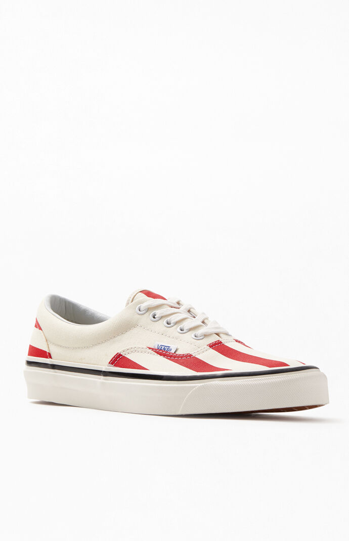 red stripe shoes