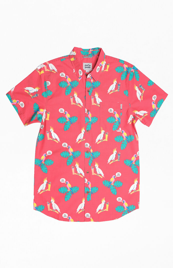 Polly Wanna Cocktail Camp Shirt
