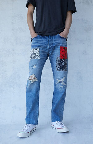 Medium Indigo Vintage Loose Jeans Medium Indigo Vintage Loose Jeans image number null
