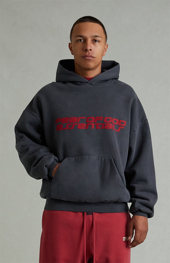 Fear of God ESSENTIALS Iron Gray '90s Fleece Hoodie