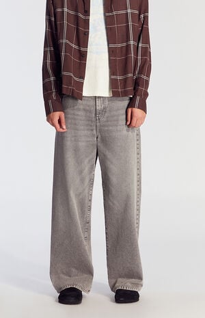 Gray Extreme Baggy Jeans