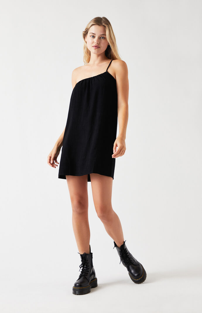 mini one shoulder dress