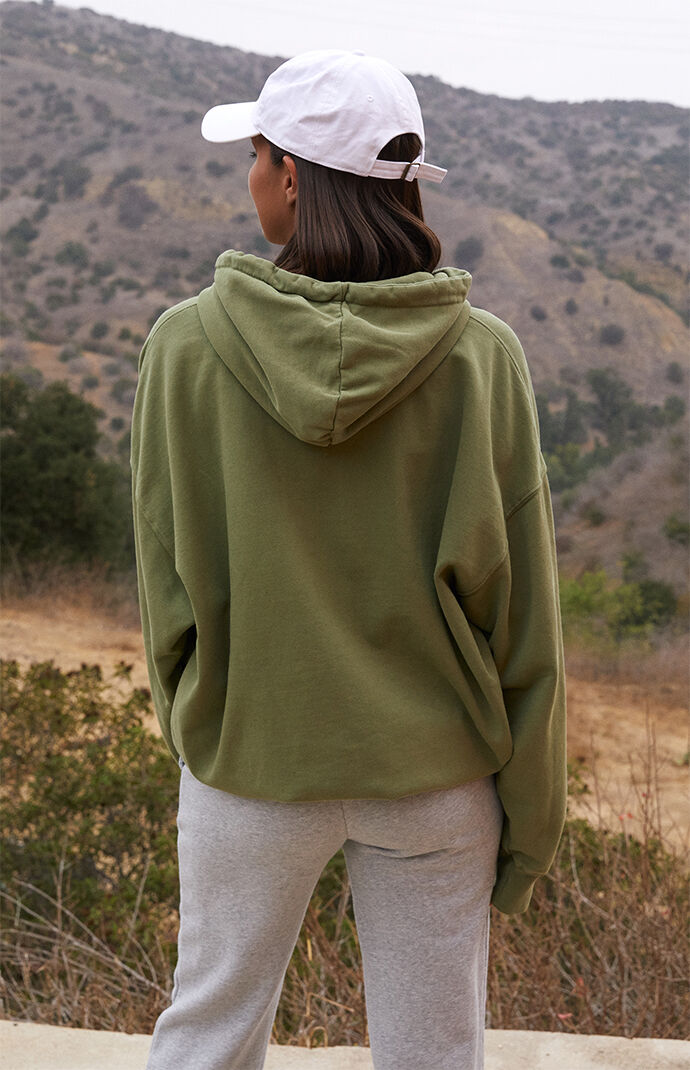 Oversized Zip Hoodie in Royal Green by Frēdom | LEMONADE FASHION