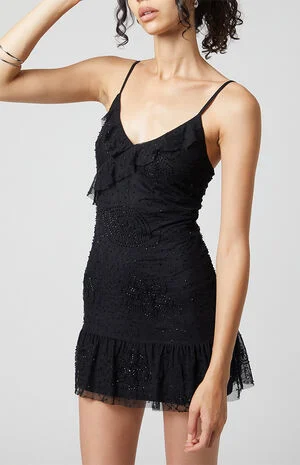 Yareli Beaded Mini Dress image number 3