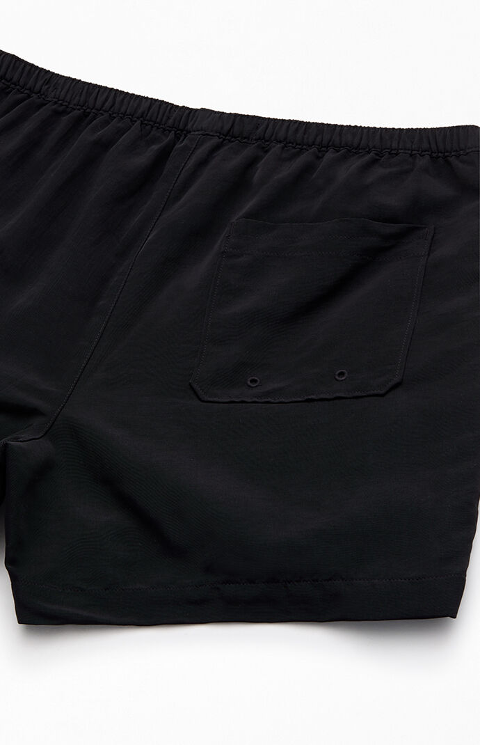 Pacsun Baggy Black 4.5" Swim Trunks