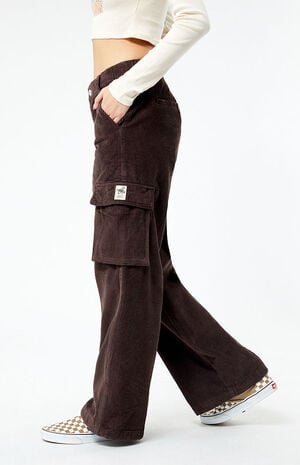 Andrea Corduroy Baggy Cargo Pants image number 3