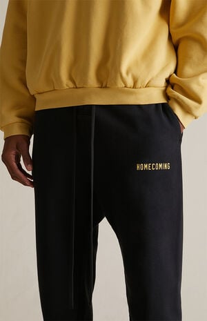 Black Heavy Fleece Sweatpants image number 5