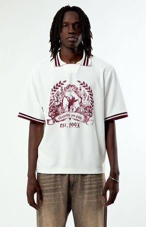 Cream 199x Short Sleeve Soccer Jersey image number 4