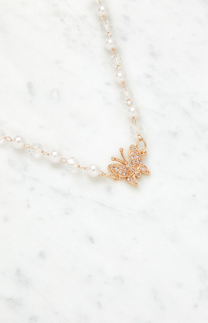 Pacsun butterfly sale necklace