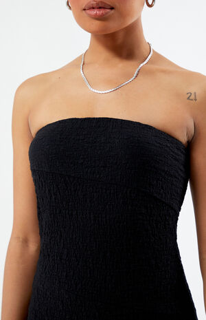 Seamed Strapless Mini Dress image number 2