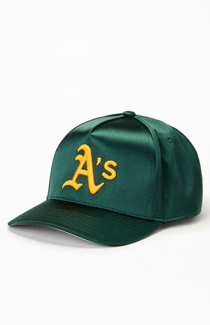 A's City Lights Satin Snapback Hat image number 4
