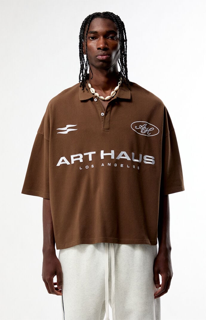 Pacsun Art Haus Boxy Polo Shirt