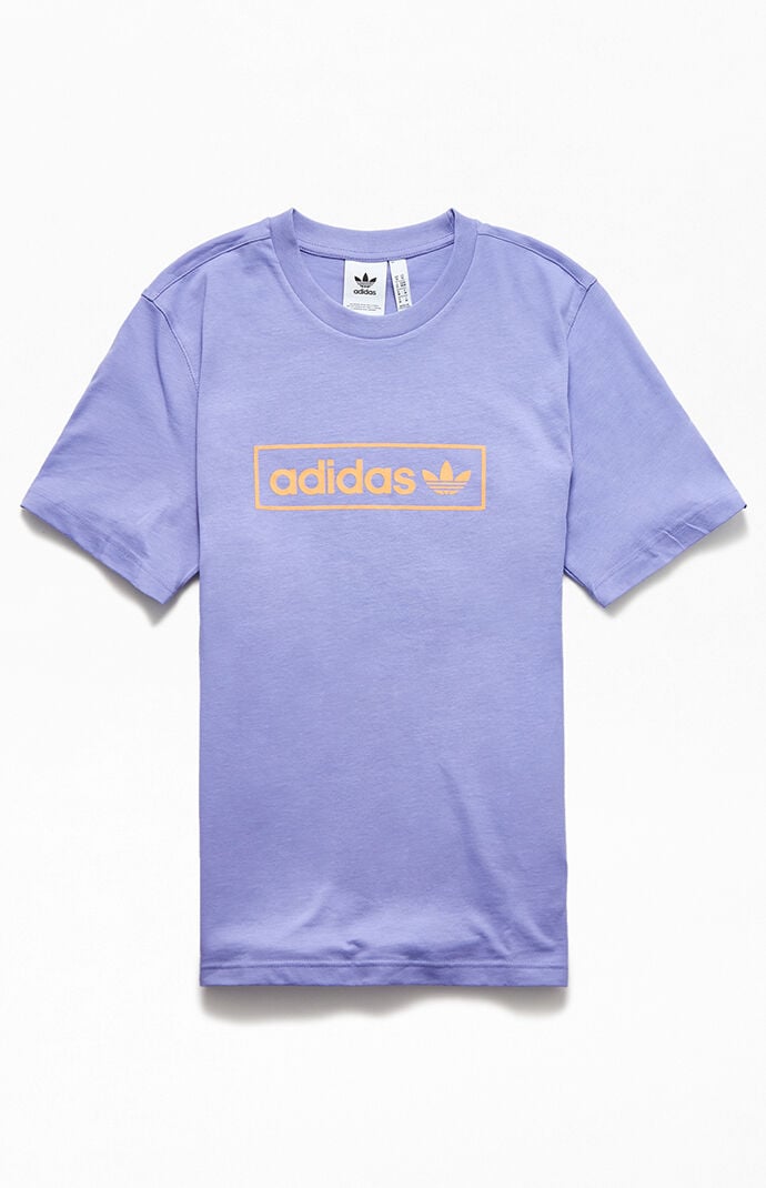 Purple Linear Logo T-Shirt