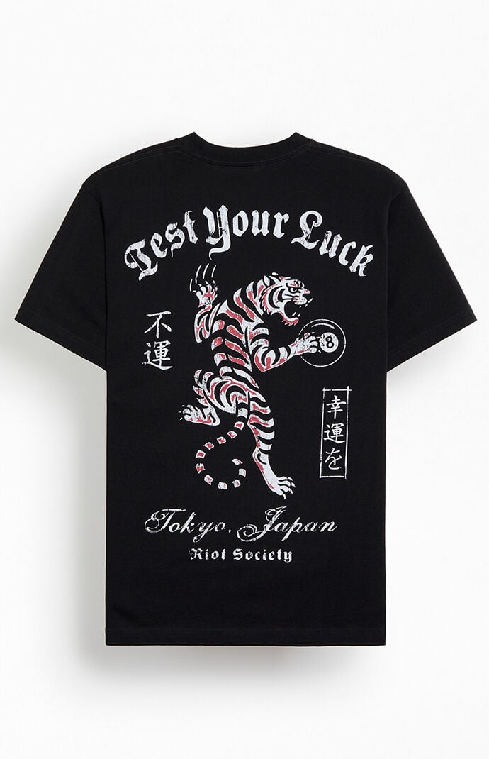 Riot Society Test Your Luck Tiger T-Shirt