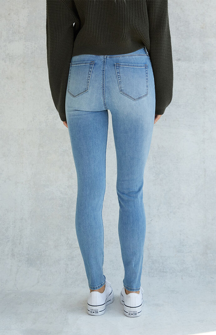 Light blue high waisted clearance jeggings