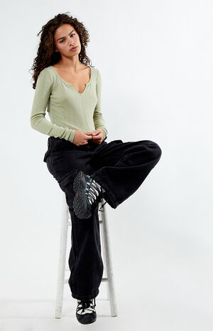 Hana Pointelle Long Sleeve Top image number 4