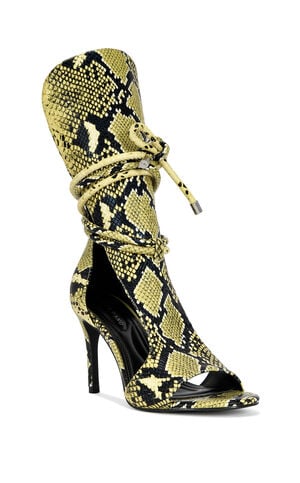 Women's Bocker Yellow Snake Stiletto Sandals image number 2