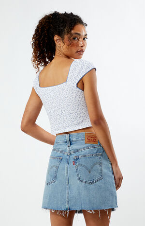 Amy Cinched Pointelle Top image number 4