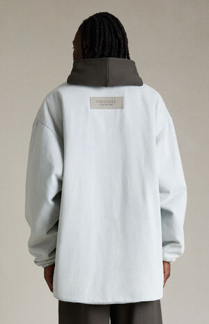 Light Wash Denim Filled Shacket image number 3