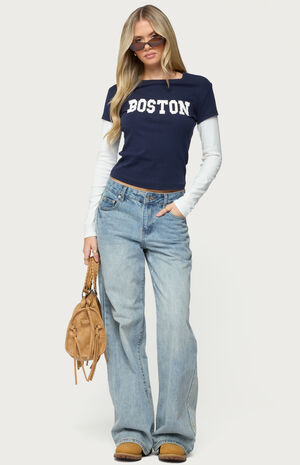 Boston Layered Long Sleeve T-Shirt image number 5