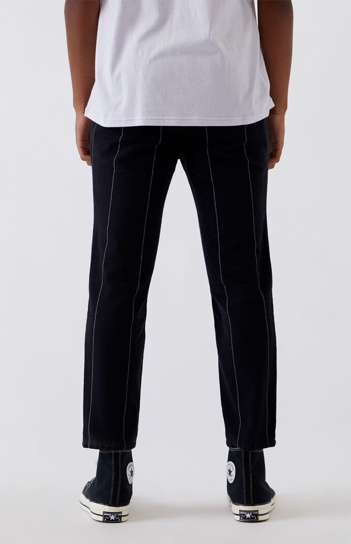Dark Pinstripe Slim Fit Pants
