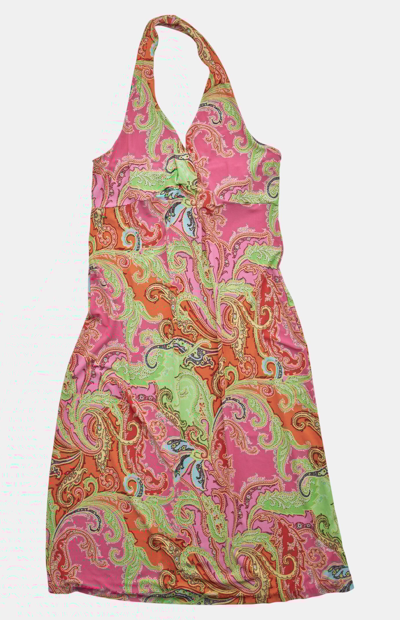 PS VINTAGE 2000s Ralph Lauren Halter V-Neck Dress