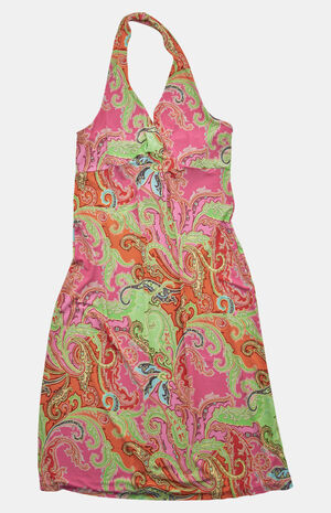 2000s Ralph Lauren Halter V-Neck Dress image number 1