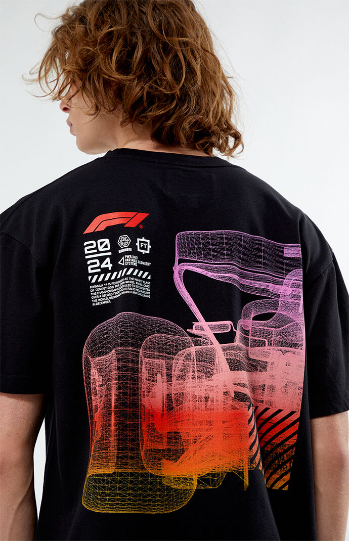 【oan】Formula One Pigment Short Sleeve T-Shirt Formula 1 x PacSun Poly T-Shirt | PacSun