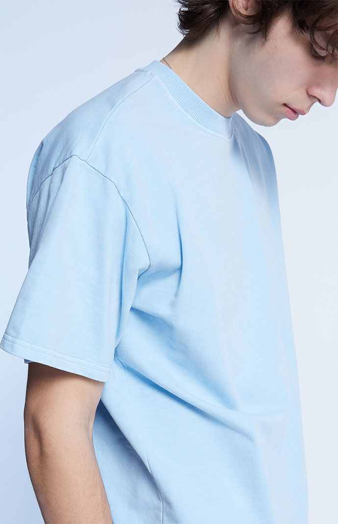 Oversized light blue t shirt on sale