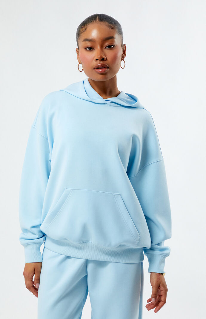 Pac 1980 Women s Oversized Hoodie in Blue Size Small
