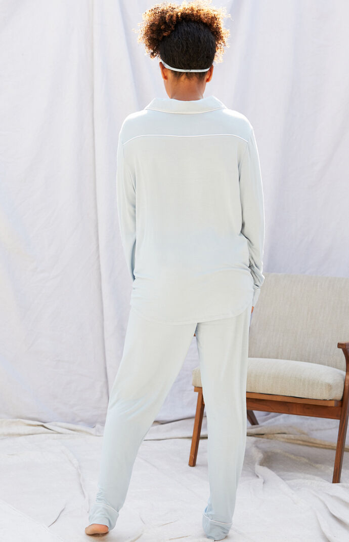 Eye Mask & Long Sleeve Pajama Set