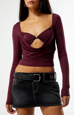 Andrea Bead Center Long Sleeve Top image number 3