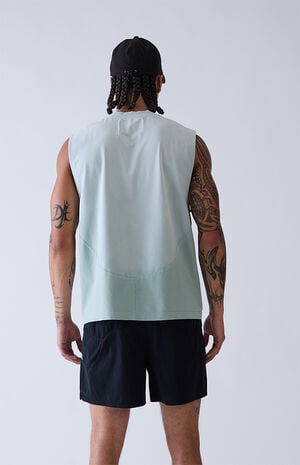 Blue Vintage Wash Form Muscle T-Shirt image number 4