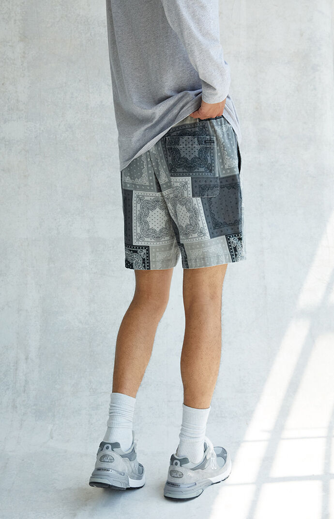 Saul Black Twill Volley Shorts