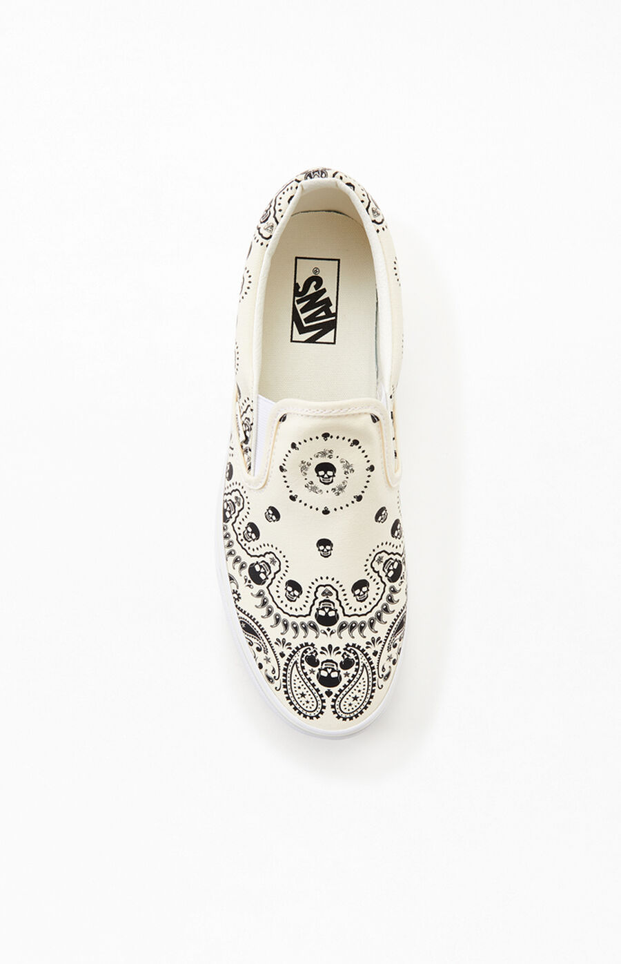 Black Bandana Men's Slip On Sneakers