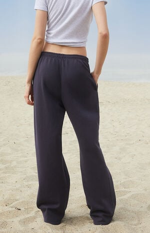 Navy Anastasia Tie Baggy Sweatpants image number 4