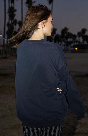 Navy New York Crew Neck Sweatshirt image number 4