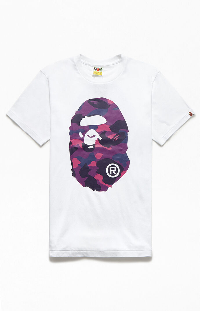 Color Camo Big Ape Head T-Shirt