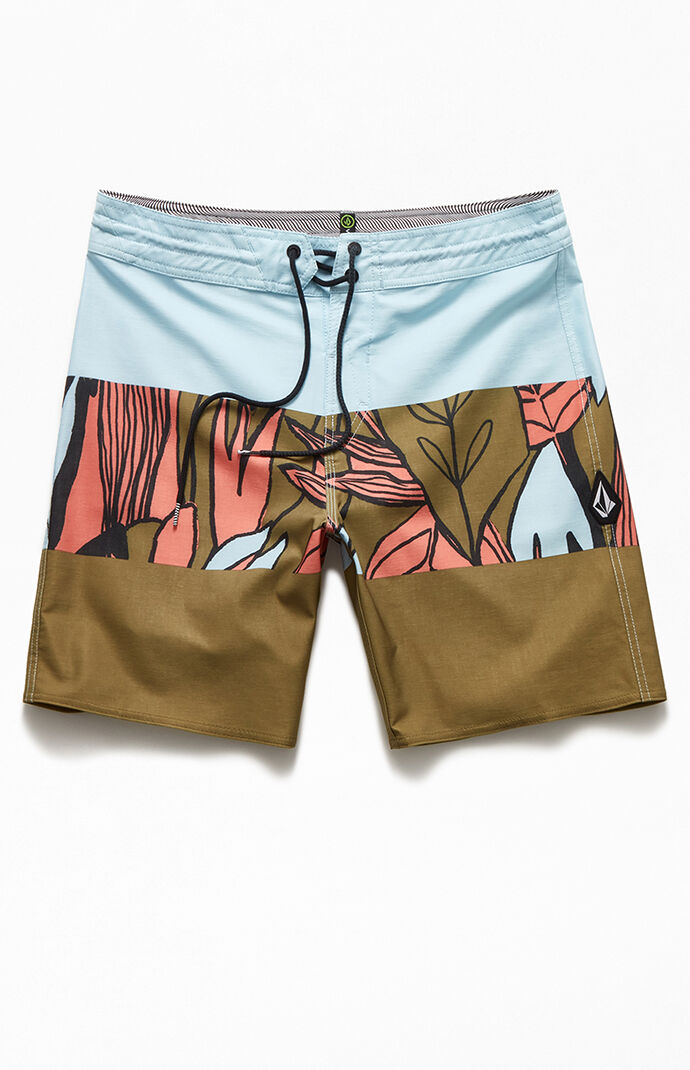 Tropical Blotter Panel 18" Boardshorts